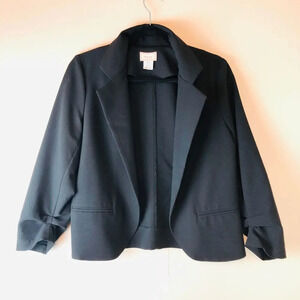 Love...Ady | Black Open Front Blazer